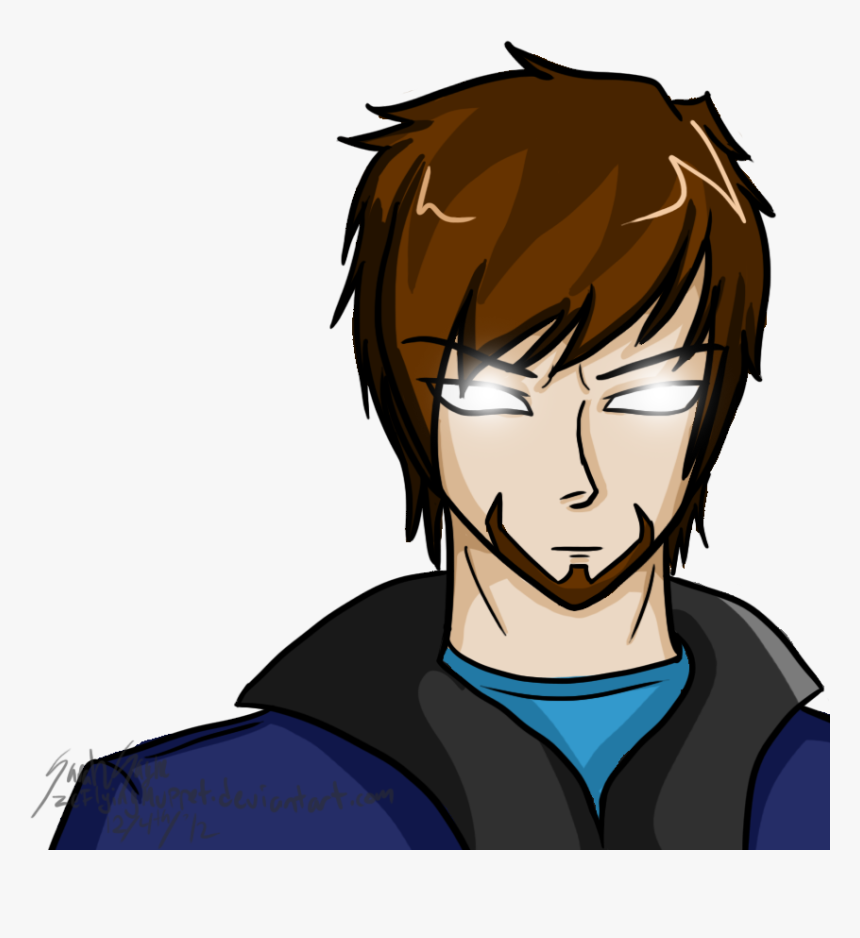Last Herobrine Drawing - Herobrine Drawing, HD Png Download