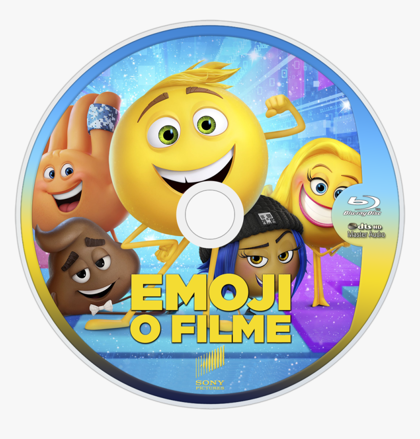 The Emoji Movie Bluray Disc Image - Emoji Movie Poster, HD Png Download