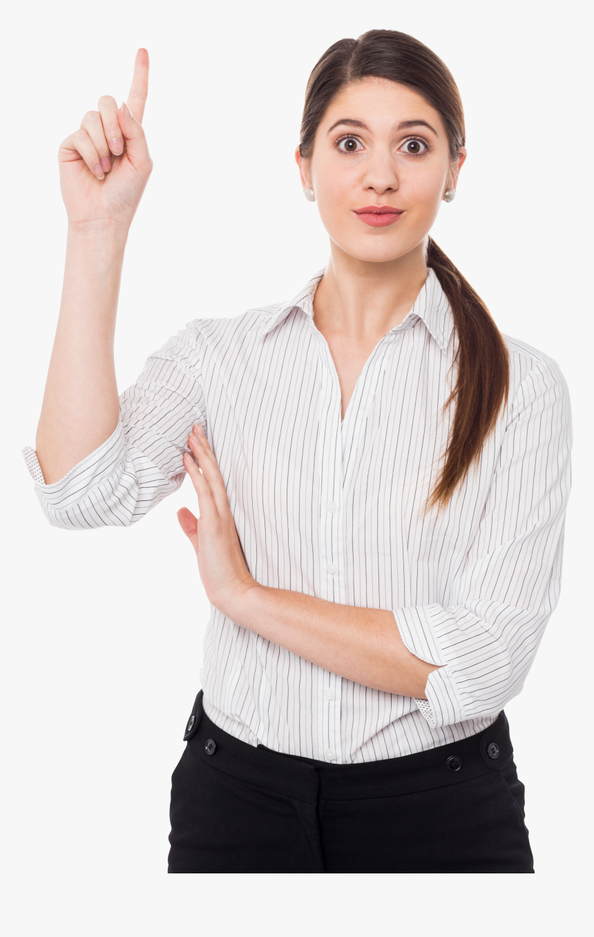 Women Pointing Top, HD Png Download
