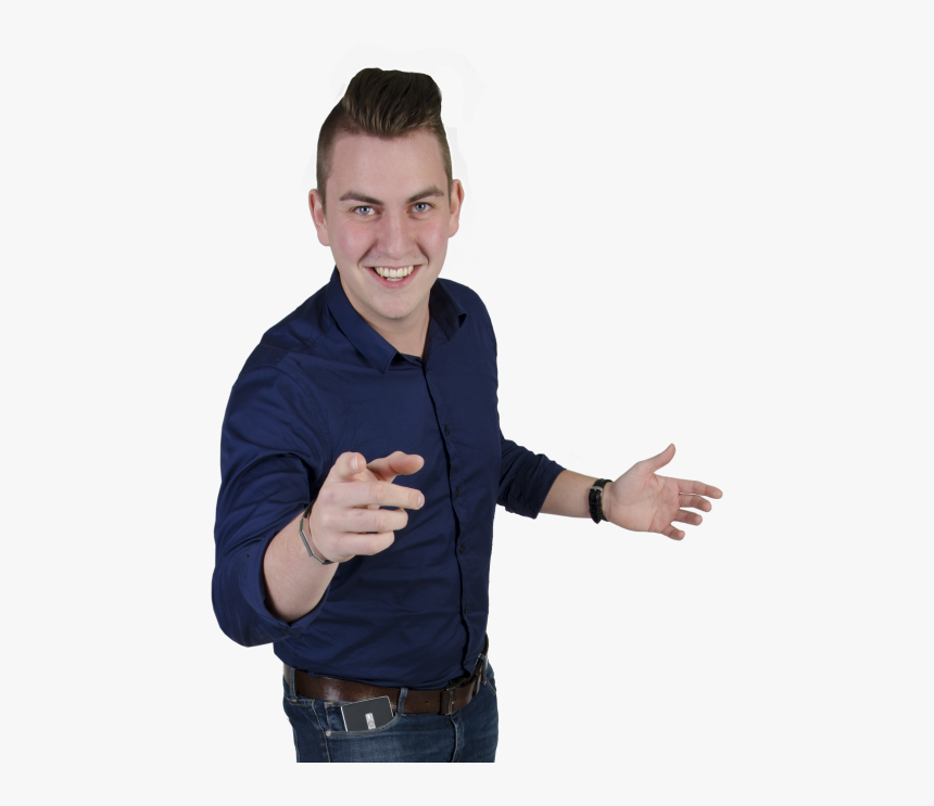 Fritlagt Pointing Half - Standing, HD Png Download