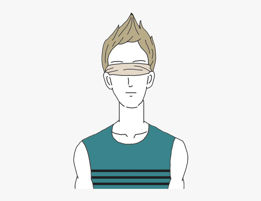 Blindfold - Cartoon, HD Png Download