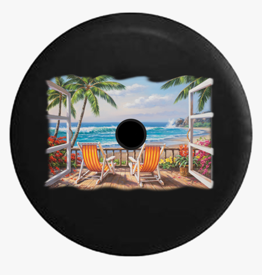 Jeep Wrangler Jl Backup Camera Beach Deck Patio Waves - Sung Kim Painting, HD Png Download