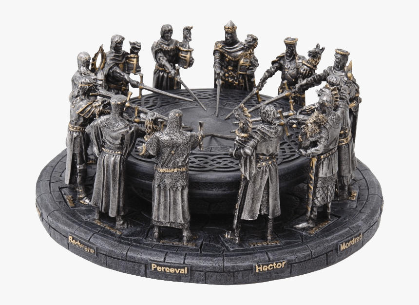 Knights Of The Round Table Statue - Knight In The Table, HD Png Download