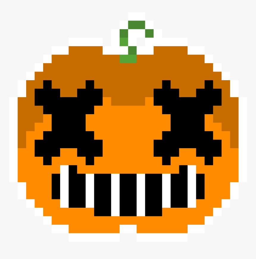Carved Pumpkin Emoji - Pokemon Charizard Pixel Art, HD Png Download