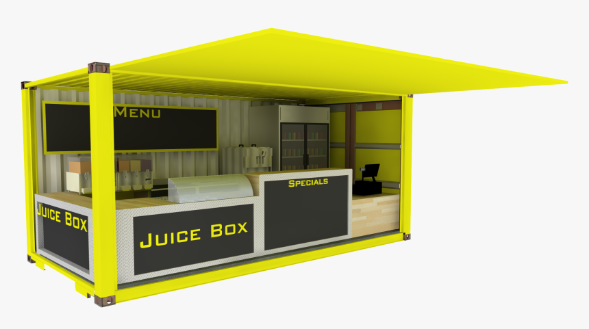 Shipping Container Juice Bar , Png Download - Juice Box Shipping Container, Transparent Png