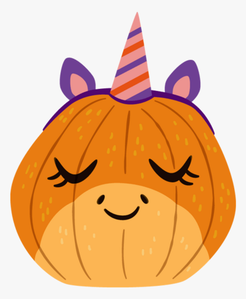 Mq Emoji Emojis Unicorn Pumpkin Halloween - ฟักทอง ฮาโลวีน การ์ตูน, HD Png Download