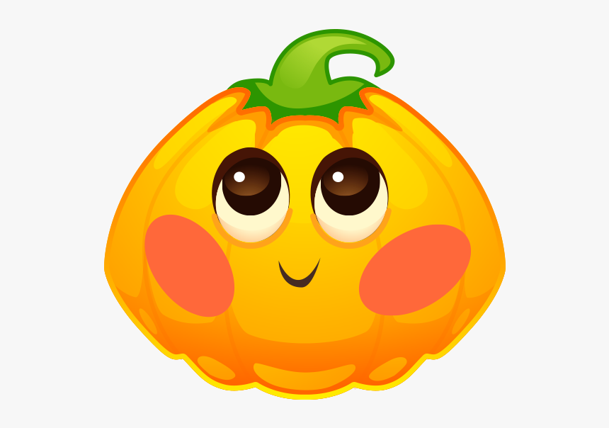 Halloween Pumpkins Emoji Messages Sticker-2 - Pumpkin Halloween Cartoon, HD Png Download