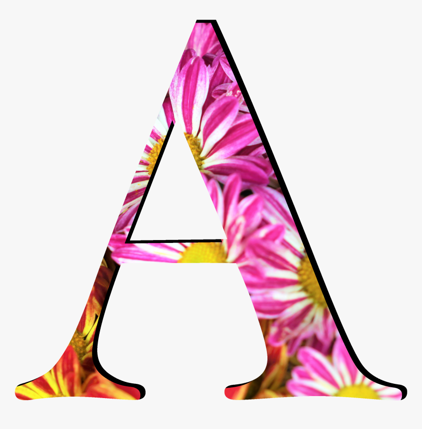 Flower Pattern Letters A, HD Png Download