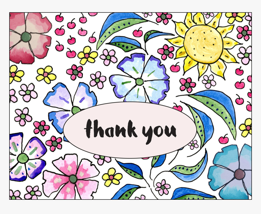 Thank You Card - Illustration, HD Png Download