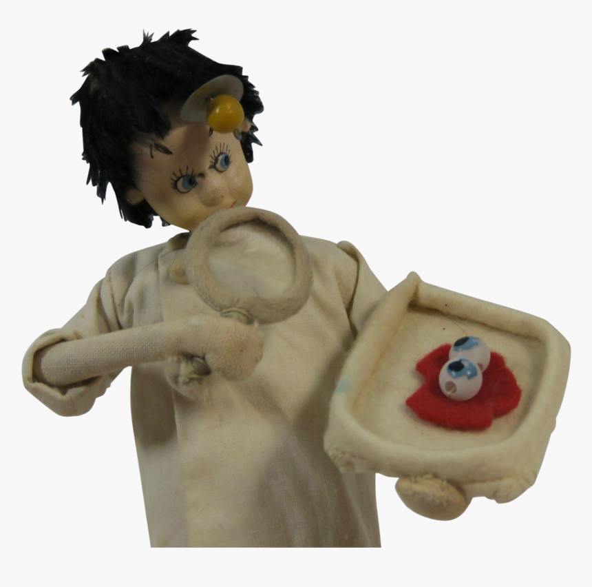Klumpe Roldan Doll Eye Doctor Examining Eyeballs - Figurine, HD Png Download