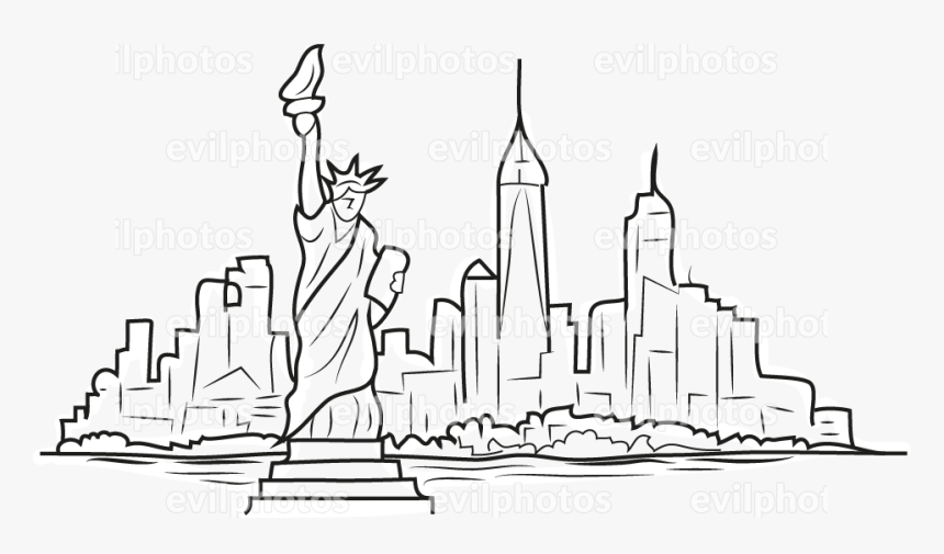 Cityscape Drawing Vector And Stock Photo - Illustration, HD Png Download