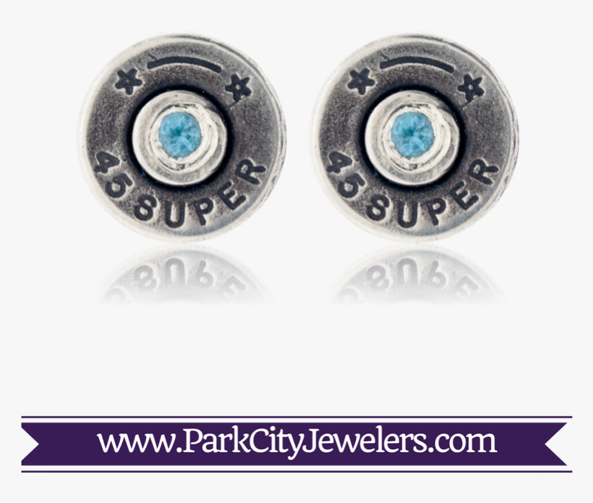 Bullet Casing Blue Topaz Earrings - Earrings, HD Png Download