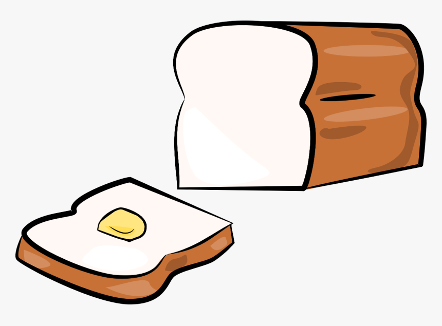 Loaf Of Bread Clip Art - Bread And Butter Clipart, HD Png Download