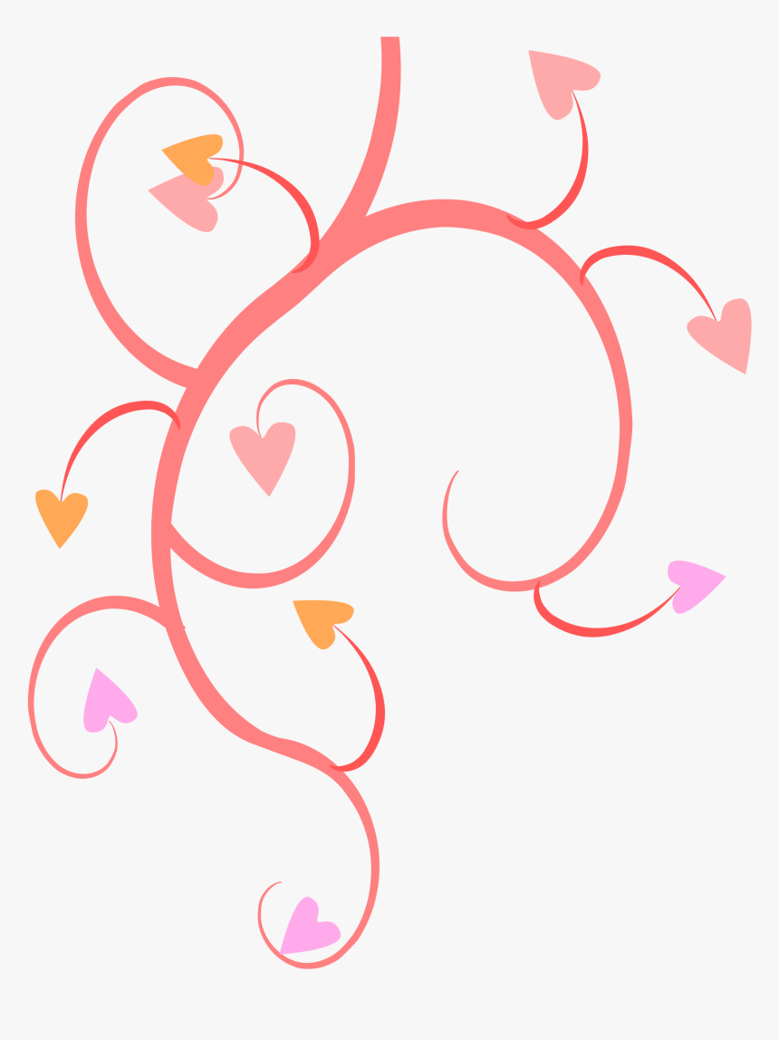 Lineas Decorativas Rosas Png, Transparent Png