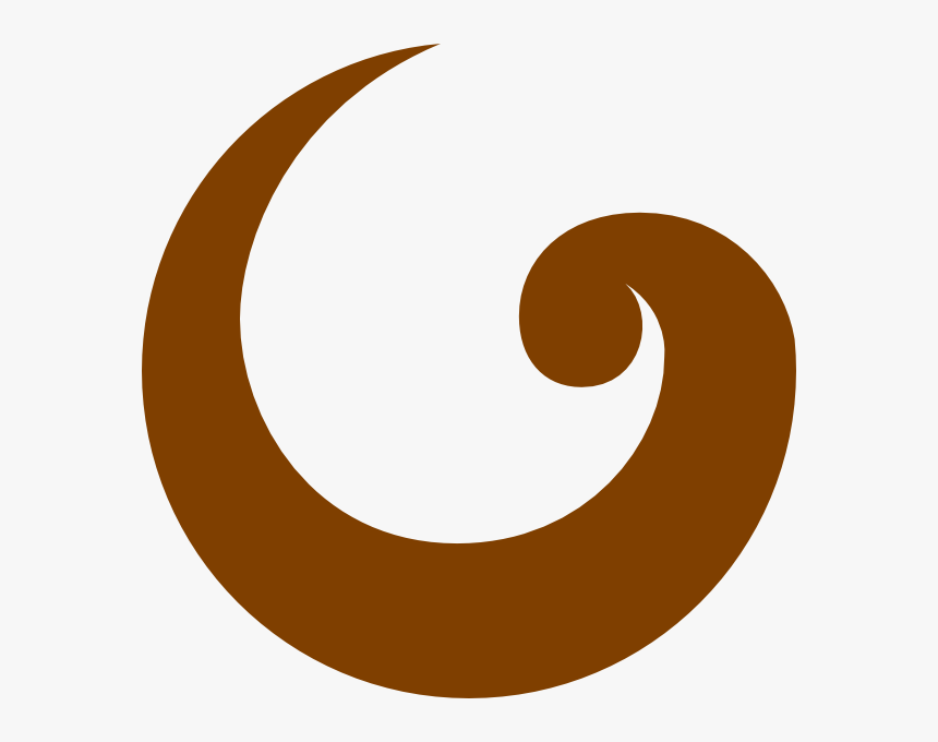 Simple Swirl Brown Svg Clip Arts - Brown Swirl Png, Transparent Png