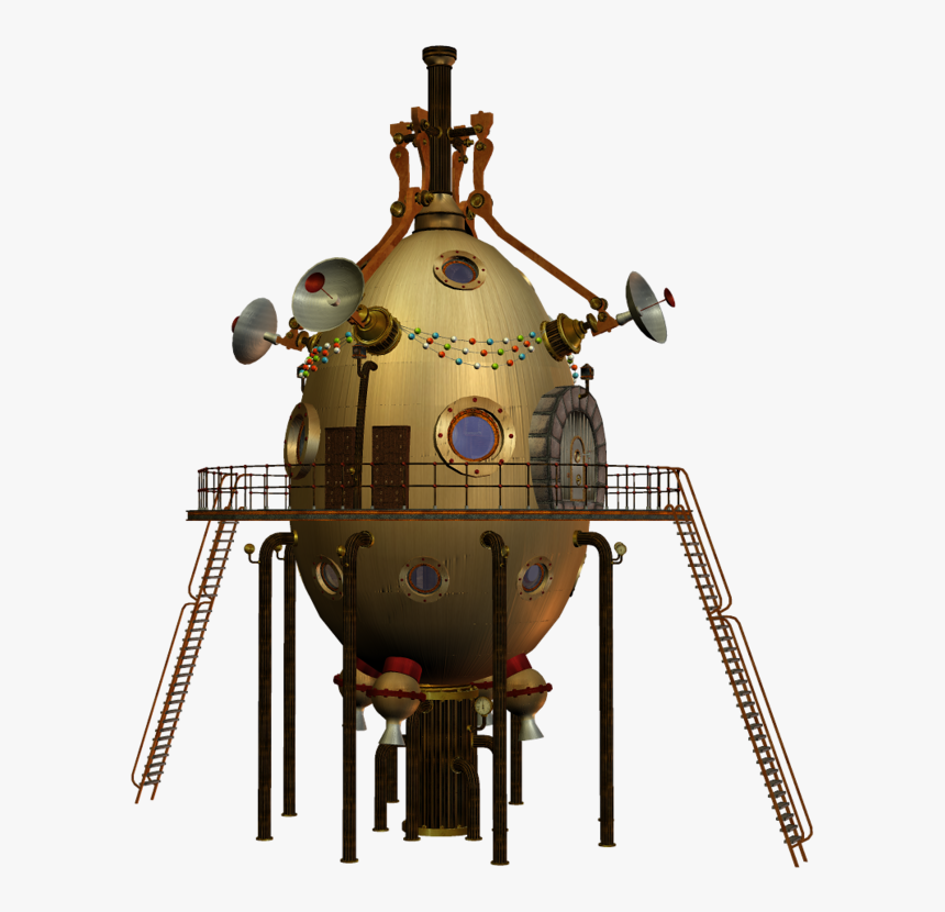 Steampunk Spaceship, HD Png Download