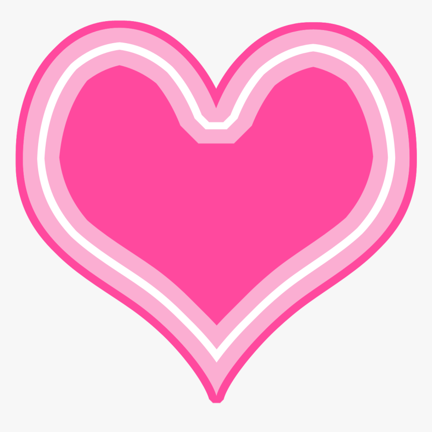 Free Digi Scrapbook Pink Hearts - Heart, HD Png Download