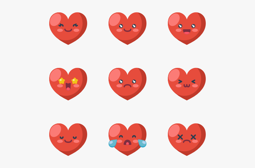 Heart Emoticons - Clipart Vector Dates, HD Png Download