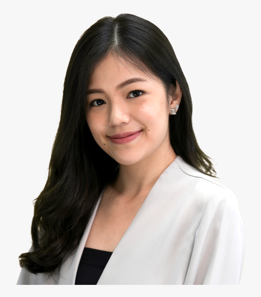 Hair,smile,long Hair,white-collar - Girl, HD Png Download