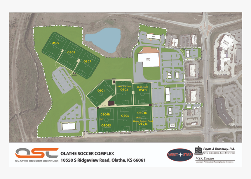 Olathe Soccer Complex Field Map, HD Png Download , Transparent Png