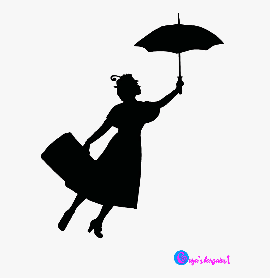 Mary Poppins Silhouette Vector Mary Poppins Silhouette Vector