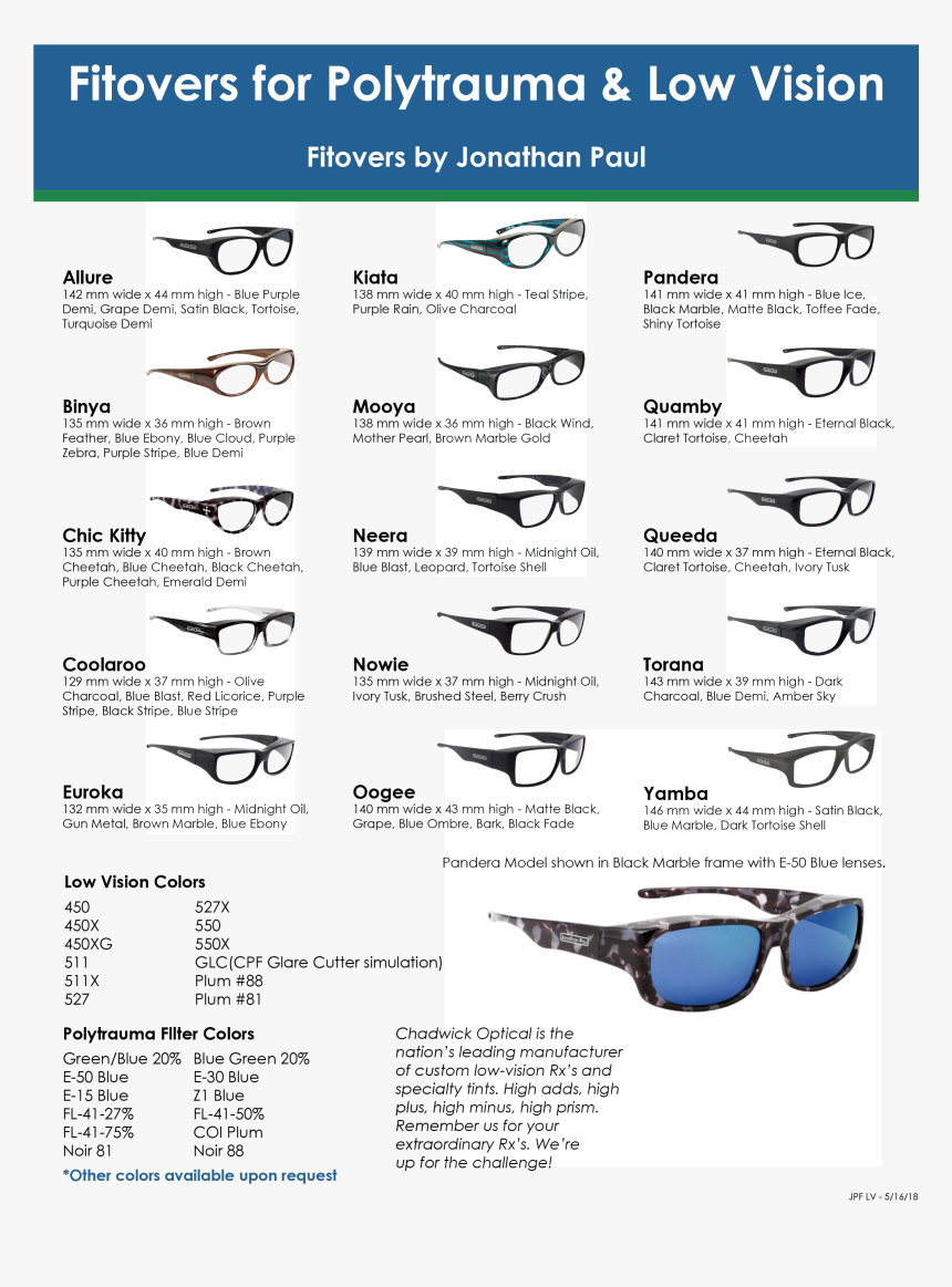 Jonathan Paul Fitovers For Low Vision Sheet Fill In - Sunglasses, HD Png Download