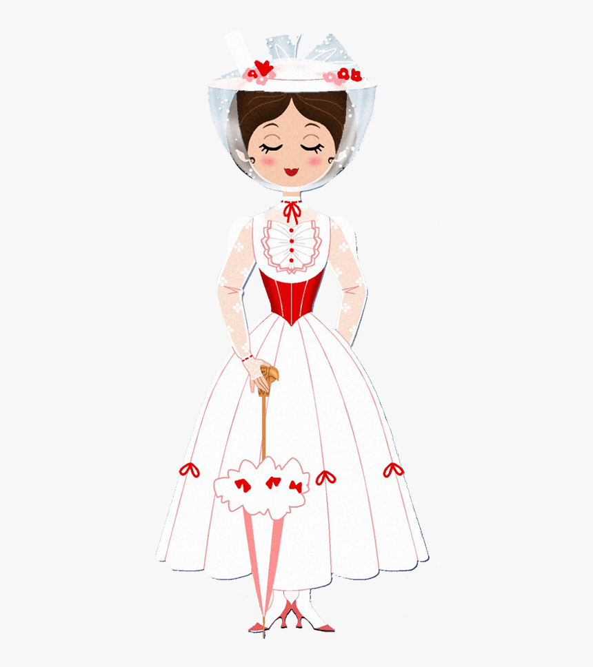 Mary Poppins Silhouette Clip Art - Disney Art Mary Poppins, HD Png Download