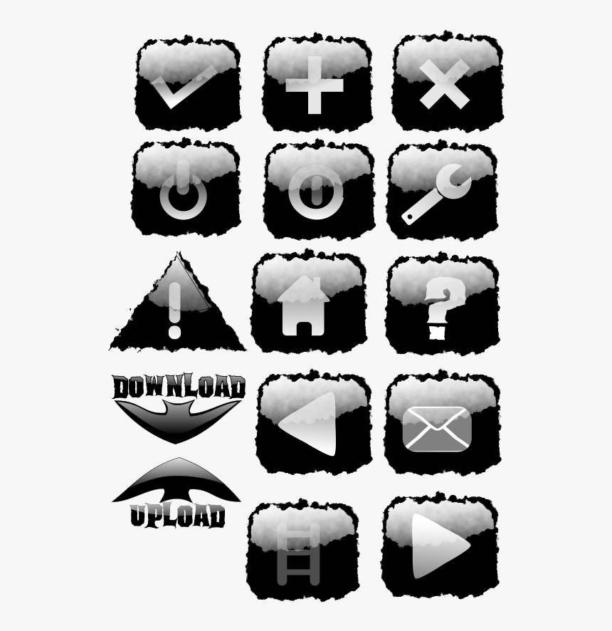 Black Torn Ed Buttons Svg Clip Arts - Clip Art, HD Png Download