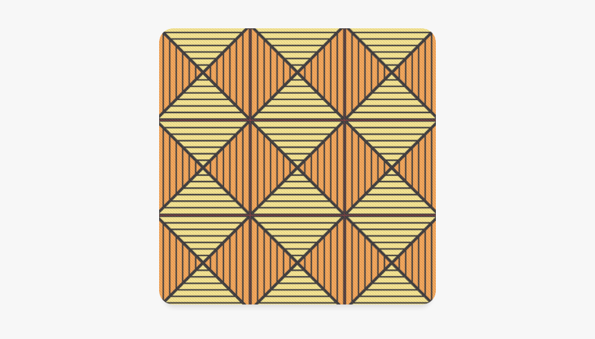 Geometric Triangle Pattern Square Coaster - Triangle, HD Png Download
