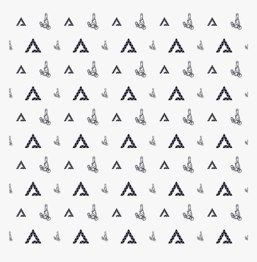 Pattern, Black, And, White, Font, Design, Line, Triangle, - Triangle, HD Png Download