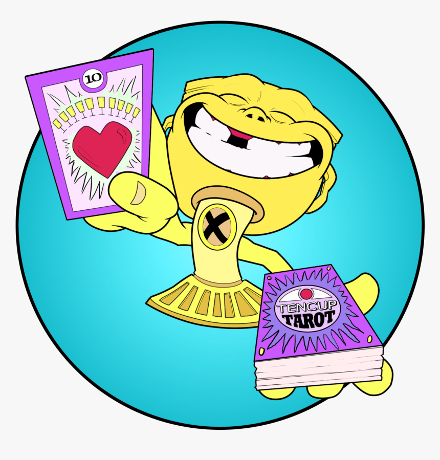 Tencup Tarot - Cartoon, HD Png Download