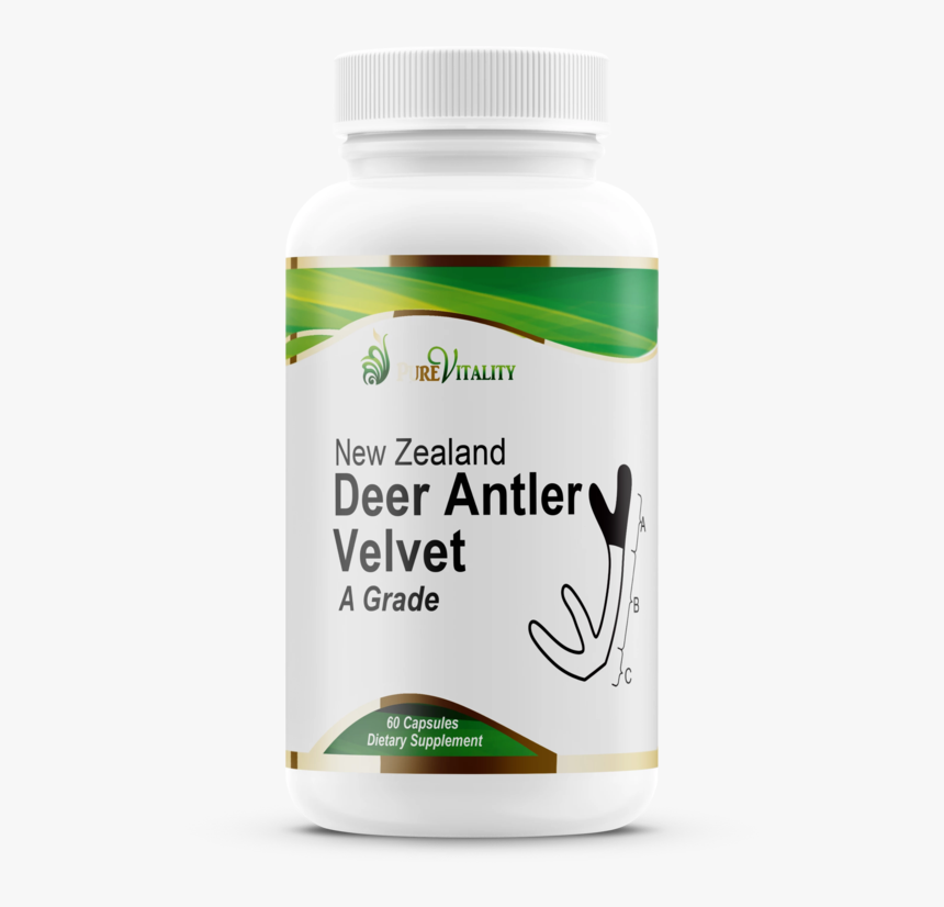 Deer Antler Velvet Grade A 60 X 250mg - Velvet Antler, HD Png Download