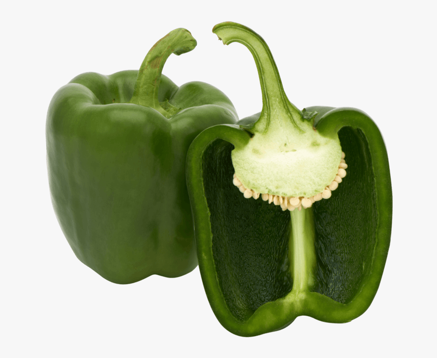 Transparent Pepper Png - Green Bell Pepper Png, Png Download