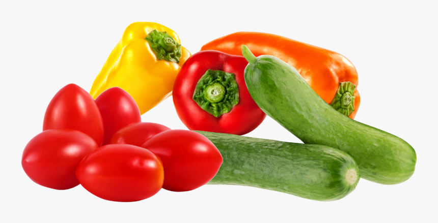 Tomatoes Cucumbers And Peppers, HD Png Download