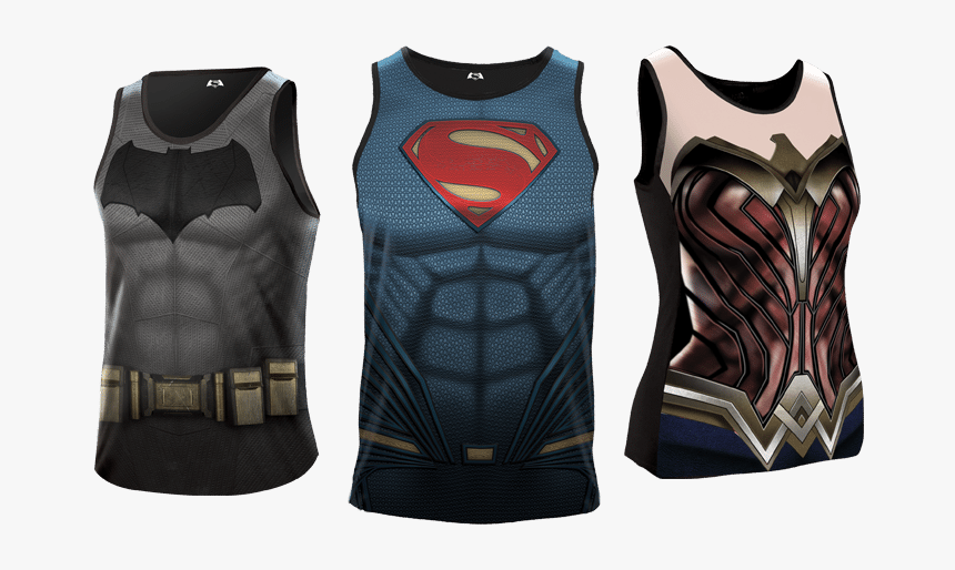 Batman V Superman Heroes Run Singlets - Undershirt, HD Png Download