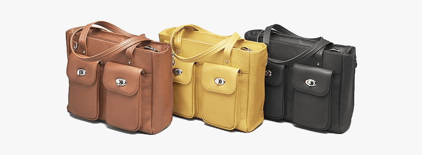 Gun Tote N Mamas Cargo Tote Top Grain Cowhide W/small - Messenger Bag, HD Png Download