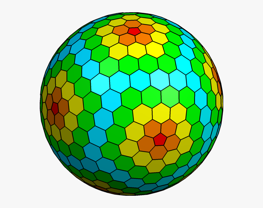 Goldberg Polyhedron 5 3 - Goldberg Polyhedron, HD Png Download