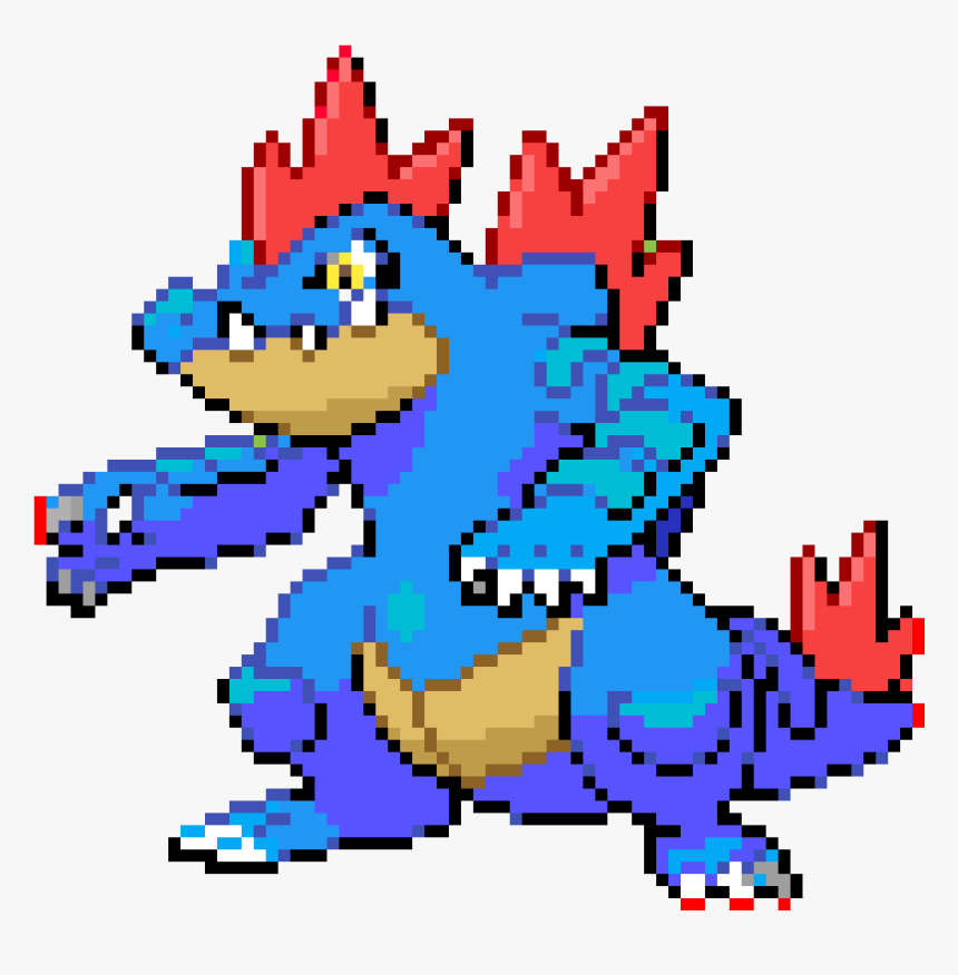 Feraligatr Soul Silver Sprite, HD Png Download