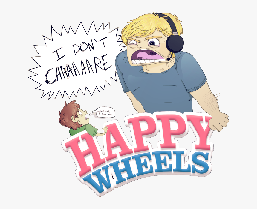 Happy Wheels - Pewdiepie Happy Wheels Png, Transparent Png