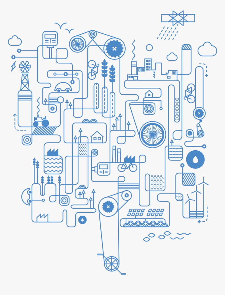 Vector Factory Infographic - Rube Goldberg Machine Illustration, HD Png Download