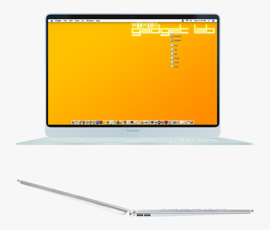 Macbook Air Mockup - Macbook Air Mockup Silver, HD Png Download