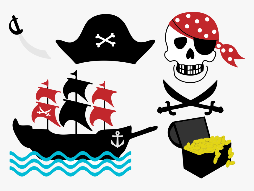 Transparent Rowboat Png - Clip Art Pirate Eye Patch, Png Download