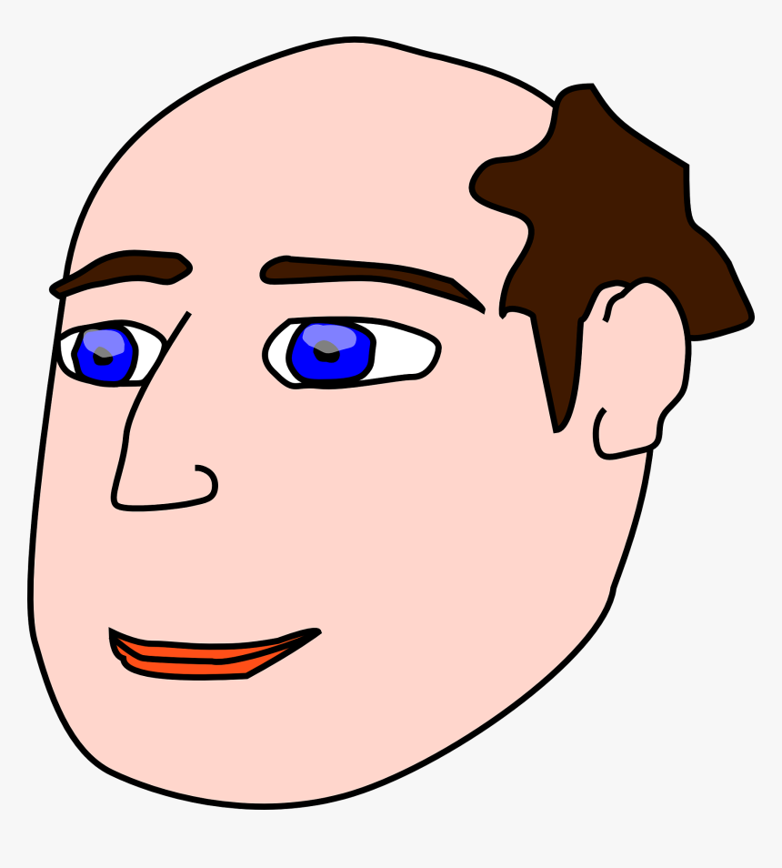 Transparent Bald Man Png - Cartoons With Receding Hairlines, Png Download