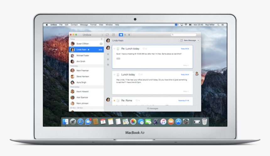 Macbook Air Email , Png Download - Transparent Macbook Email, Png Download