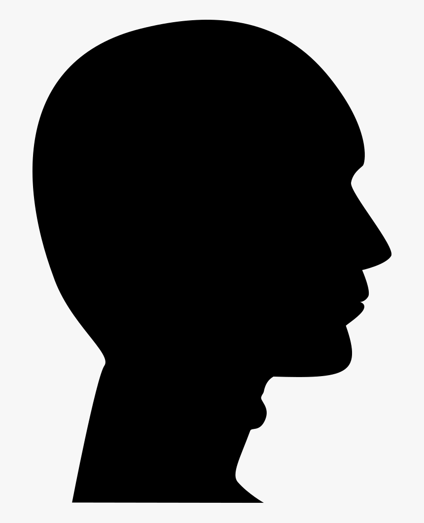 Transparent Man Head Silhouette Png - Bald Guy Silhouette Transparent, Png Download
