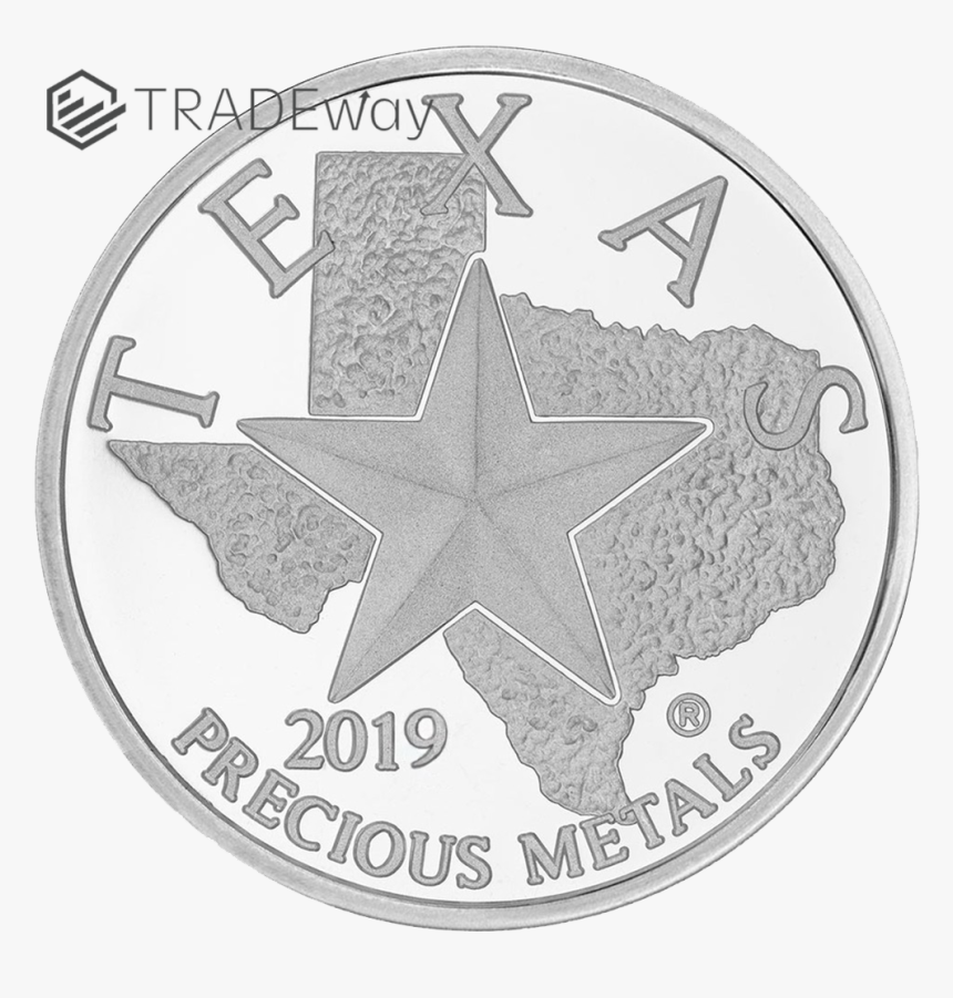 Tw 2019 Texas Silver Round Obverse, HD Png Download