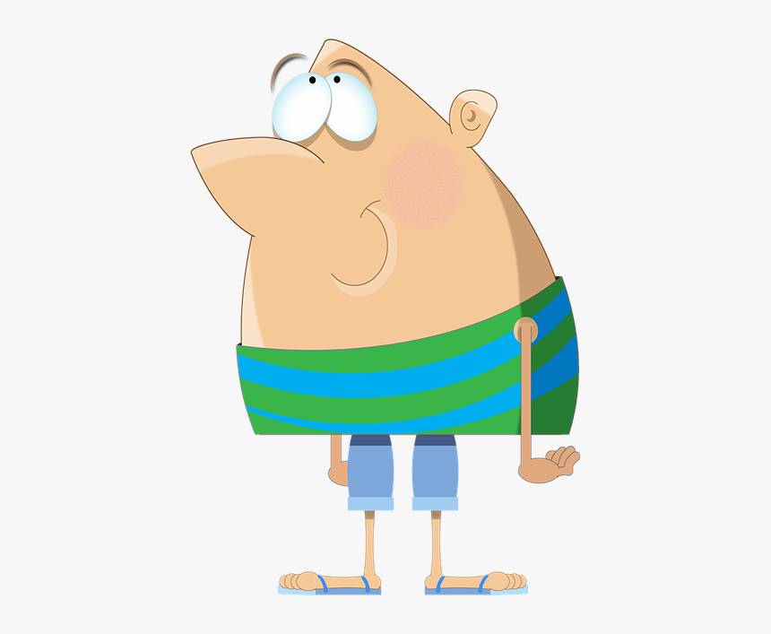 Male, Cartoon, Character, Bald, Man - Cartoon, HD Png Download