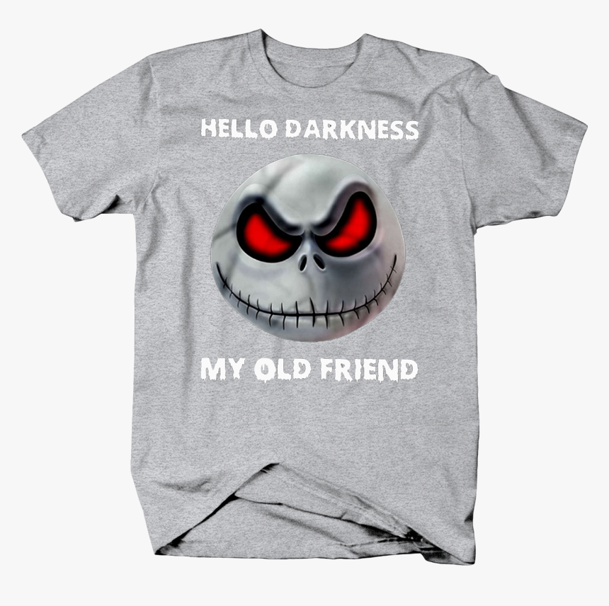 Jack Skellington Hello Darkness My Old Friend Halloween - Color Guard Mom Shirts, HD Png Download