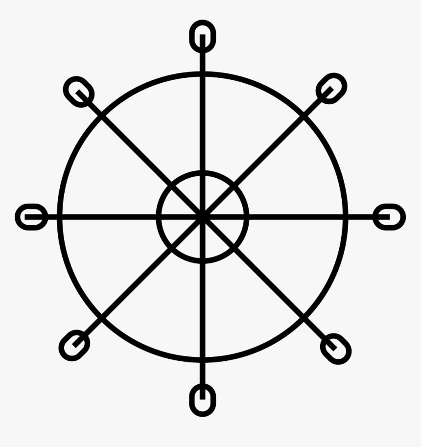 Dharma Chakra - Bronze Ship Steering Wheel, HD Png Download