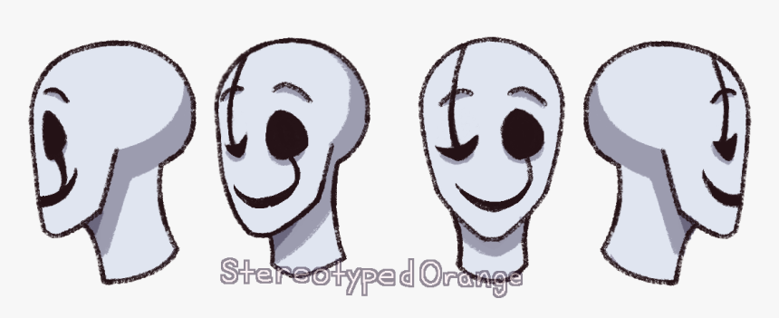 Gaster Head Ref - Cartoon, HD Png Download
